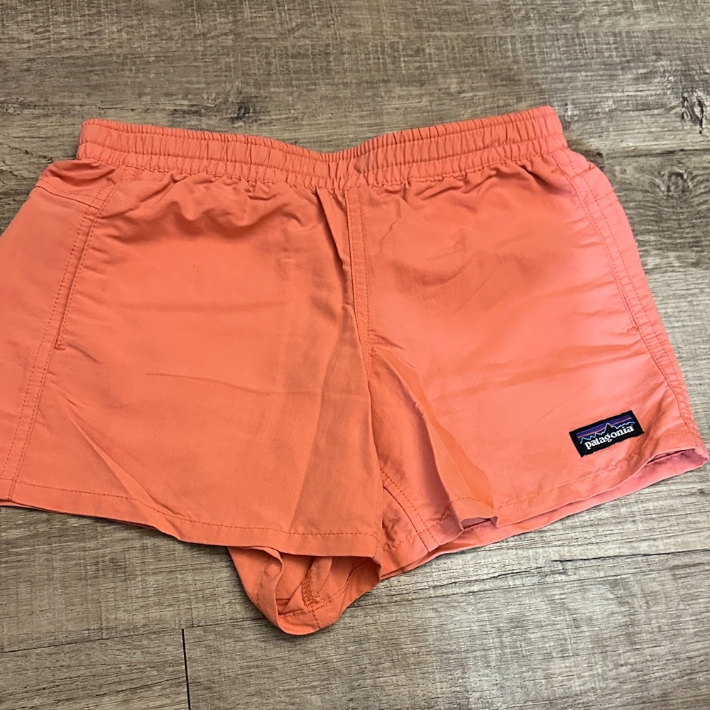 Patagonia Vibrant Coral Athletic Shorts